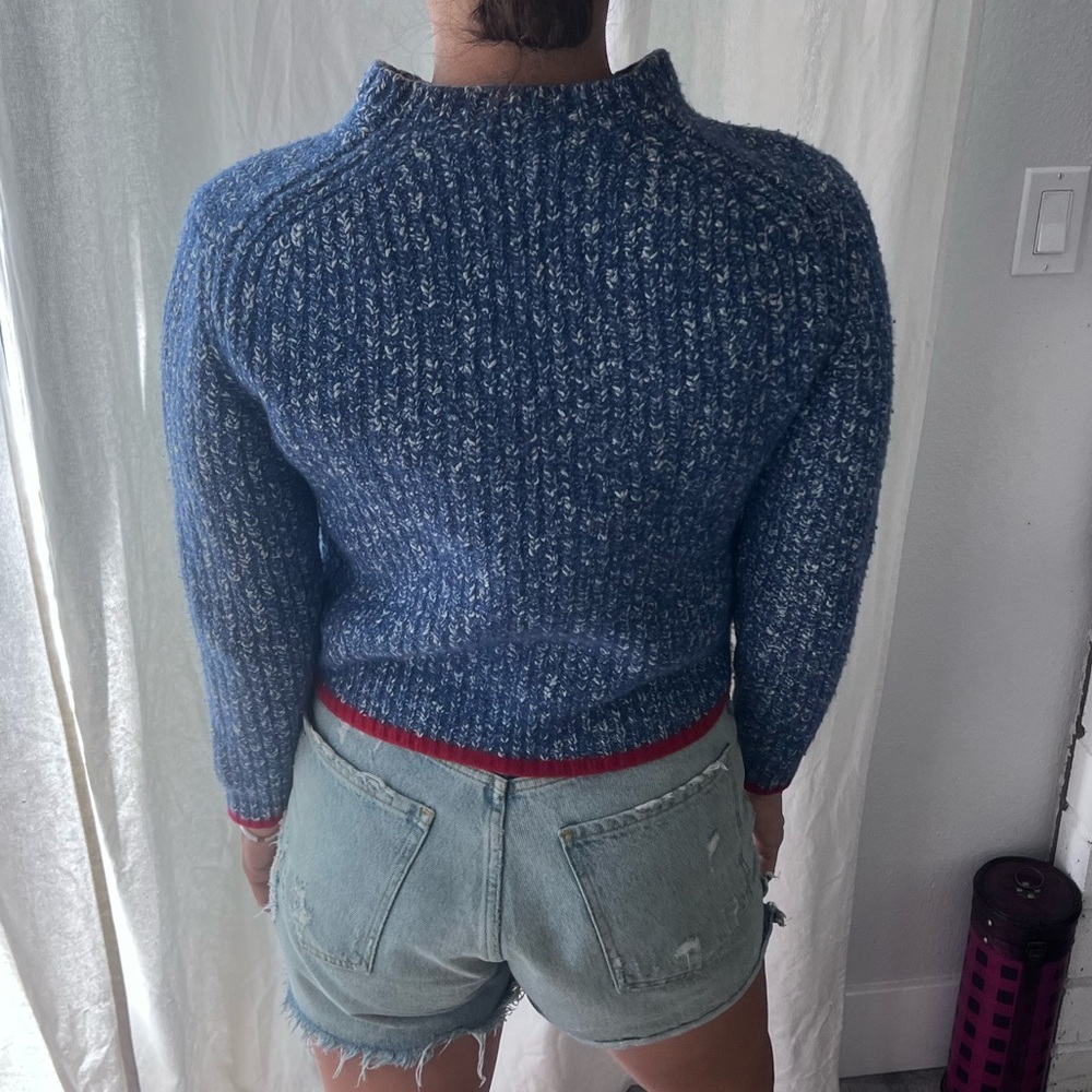 Polo Ralph Lauren USA Flag Patriotic Wool Knit Womens Sweater Med Vintage - Picture 15 of 16